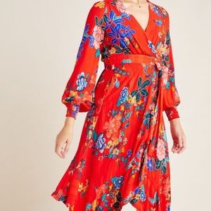 NWT Anthropologie Boswell wrap tunic dress